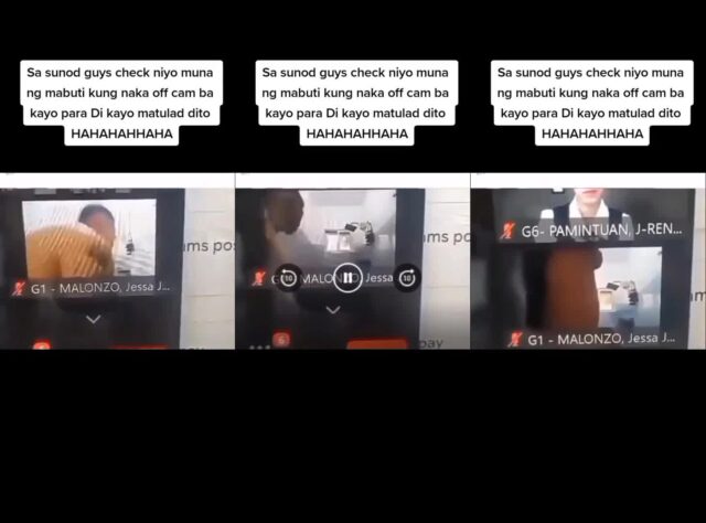 Viral online class nakalimutan off ung cam